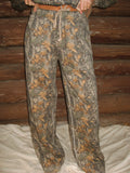 Dark Camo Wideleg Sweatpants