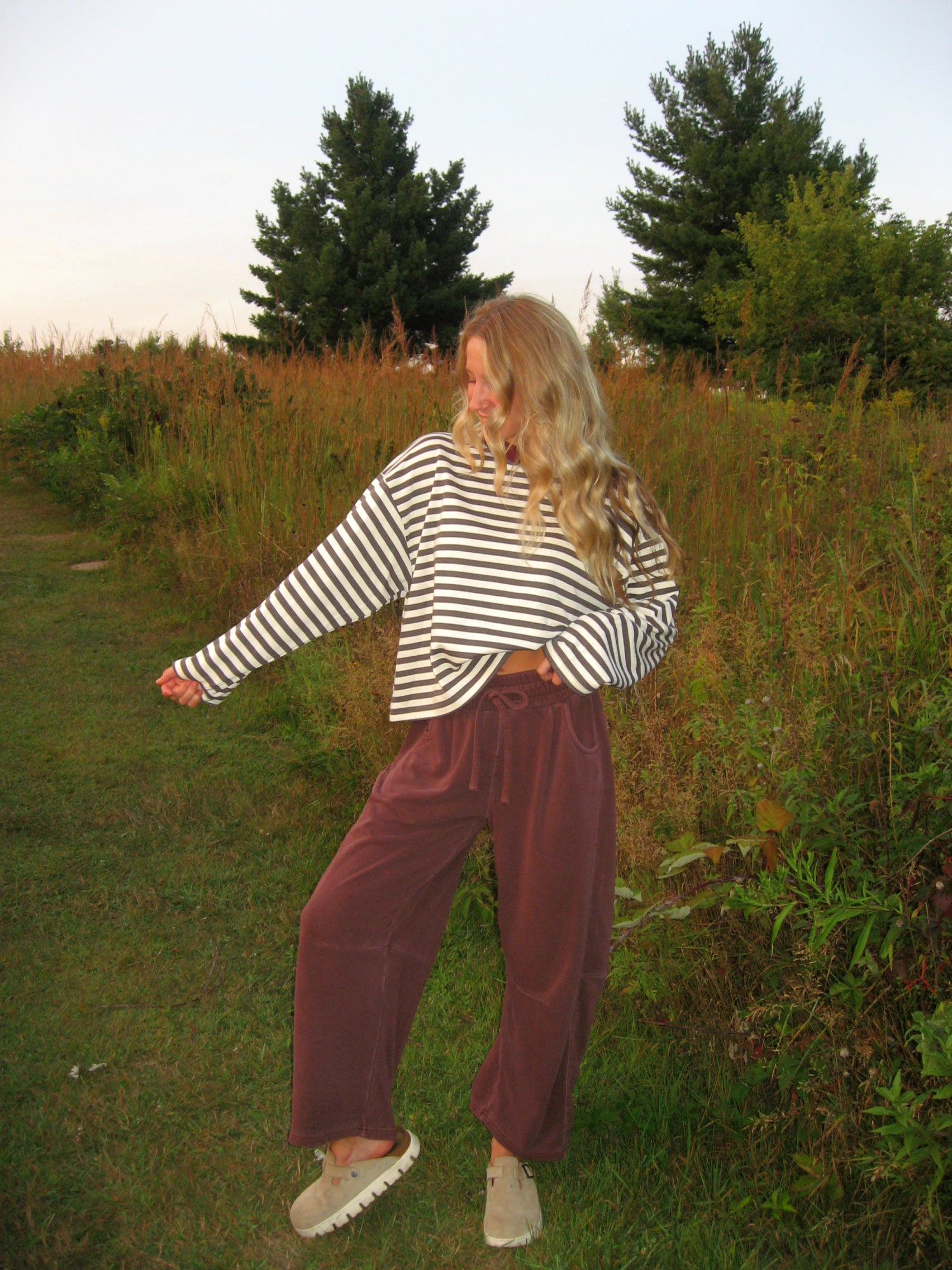 Cinder Stripe Top