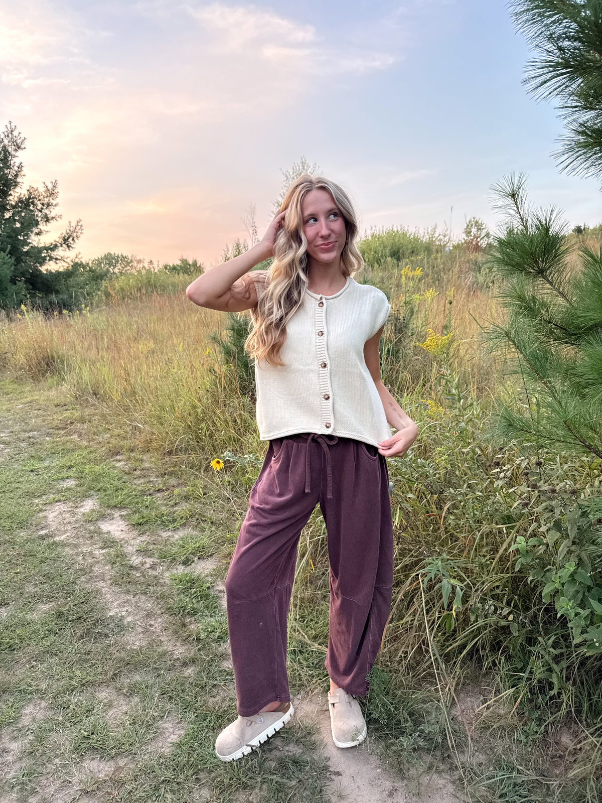 Meadow Sleeveless Cardigan