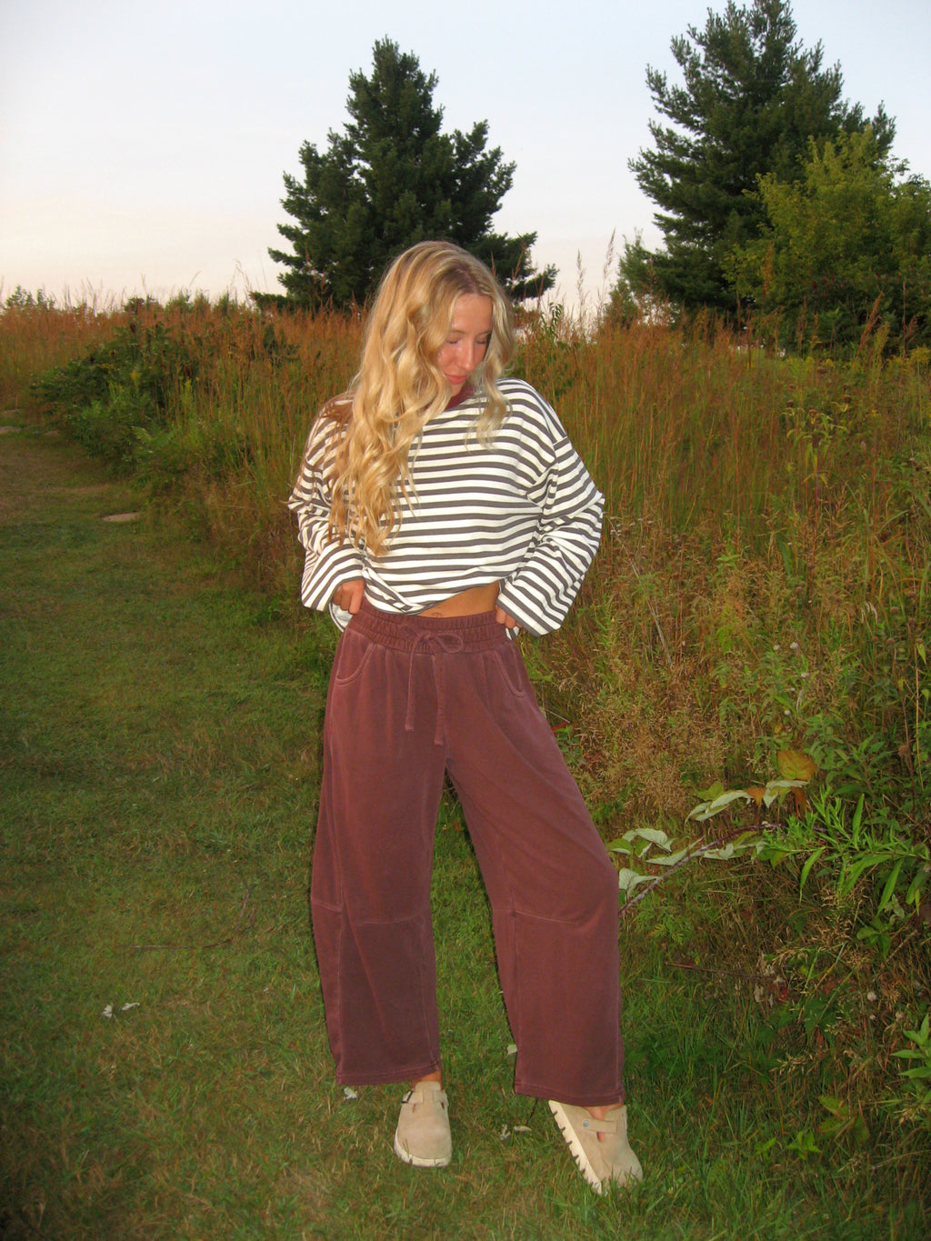 Merlot Barrel Pants