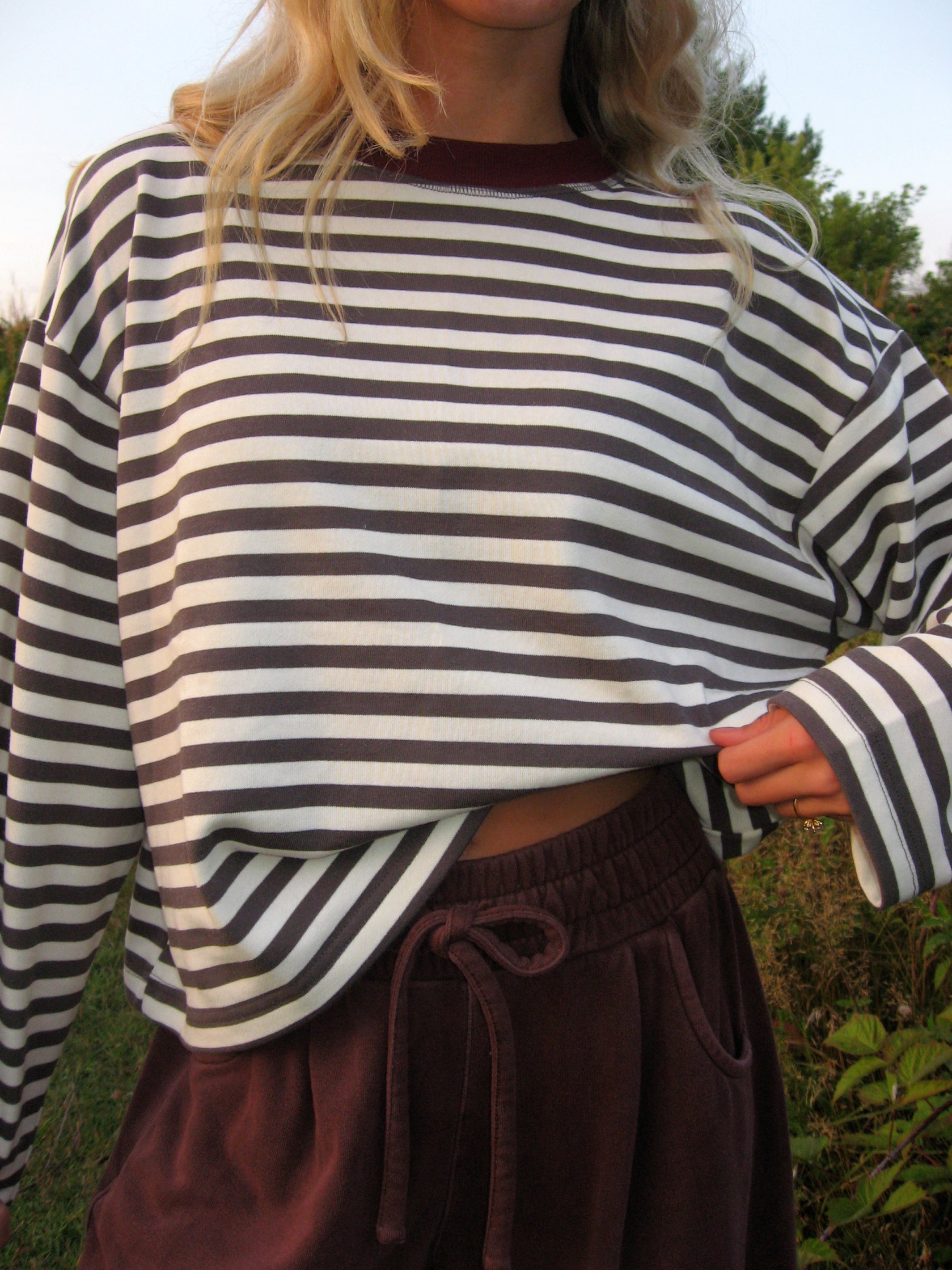Cinder Stripe Top