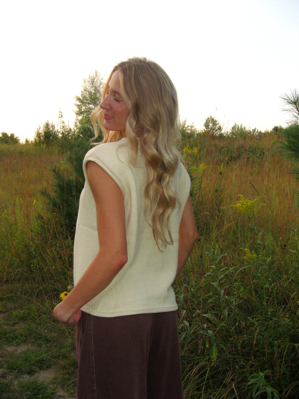 Meadow Sleeveless Cardigan