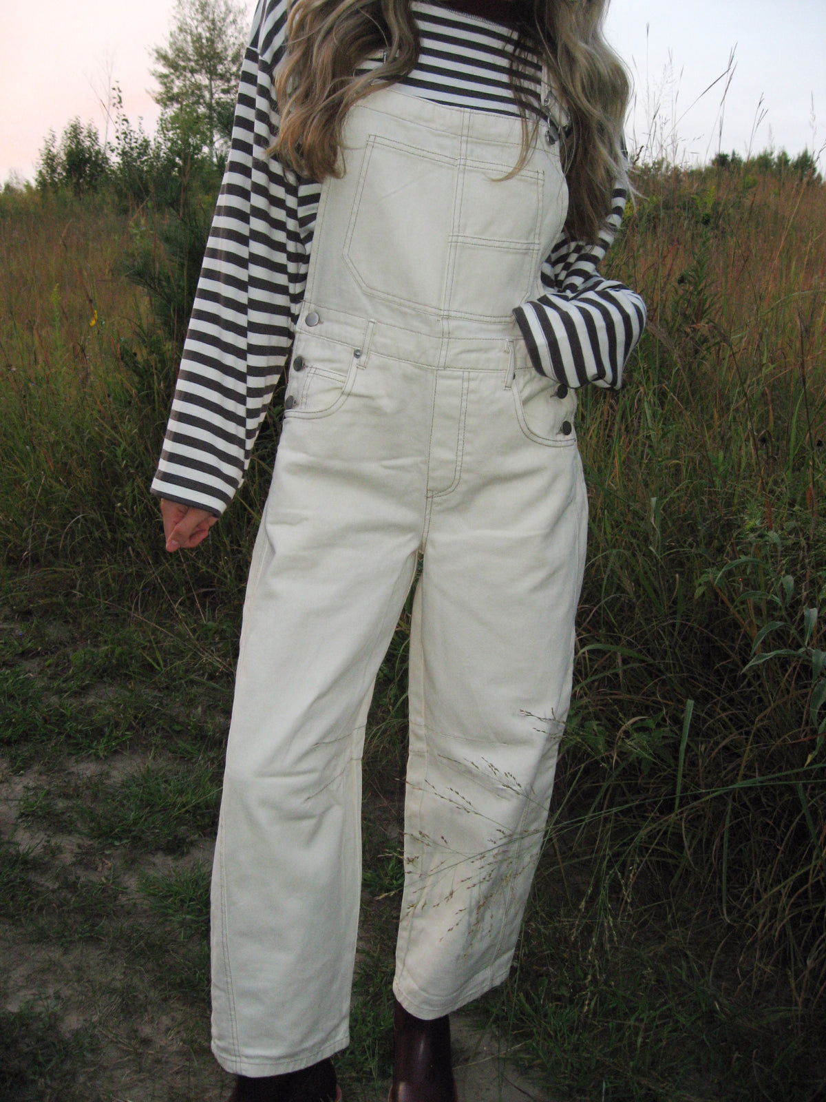 Harvest Cropped Overalls
